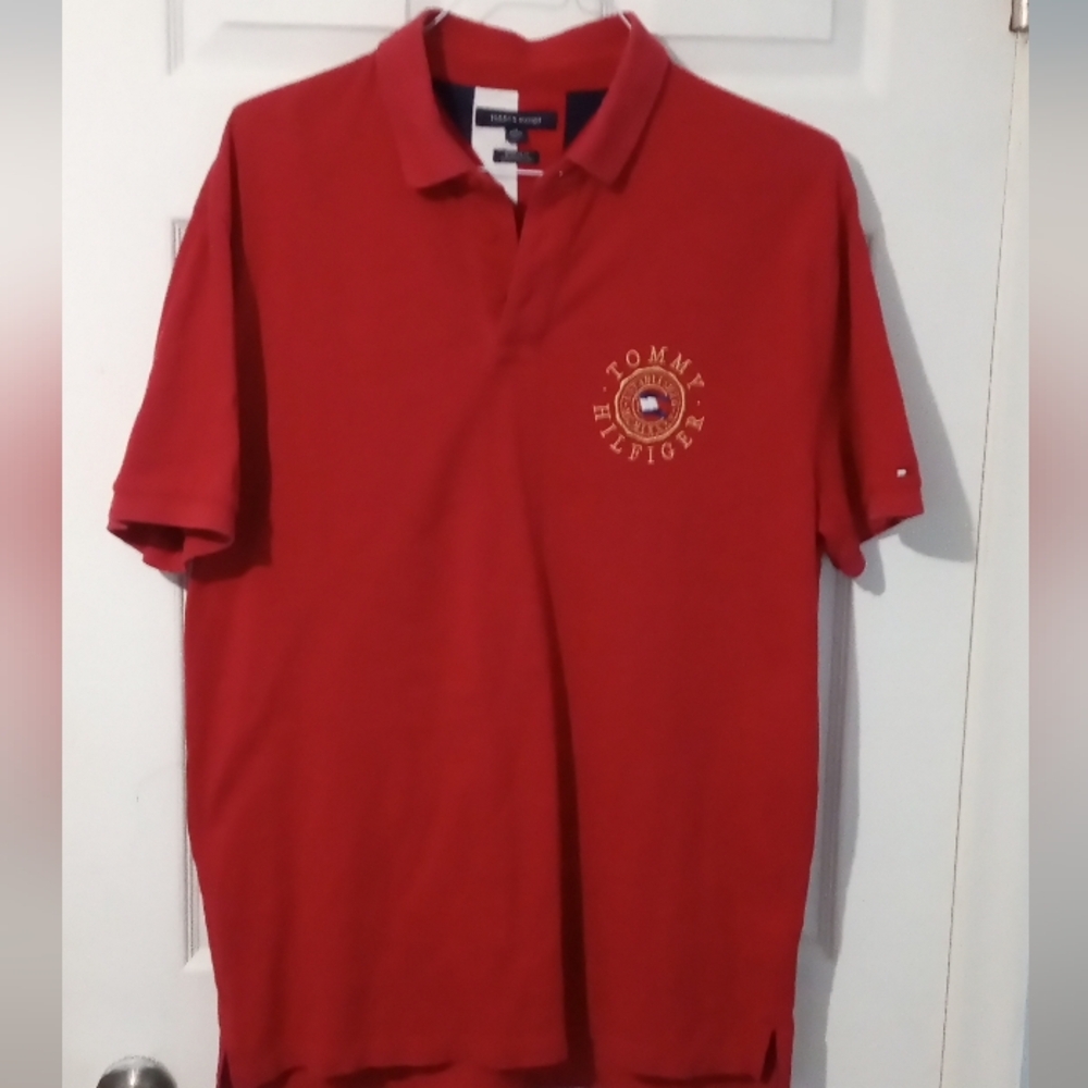 Tommy Hilfiger Men's Polo in Bold Red